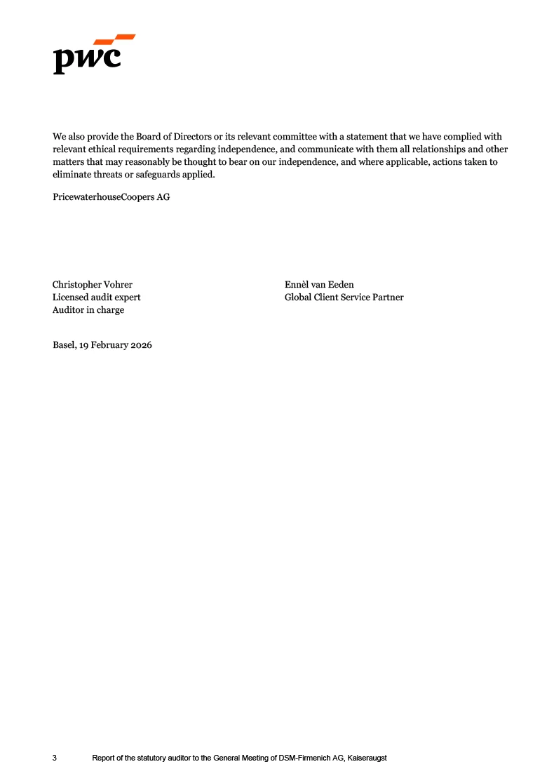 Auditors report (photo)