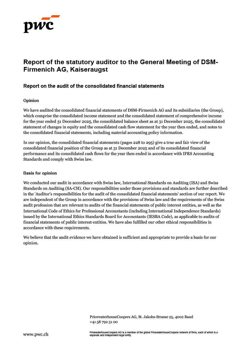 Auditors report (photo)