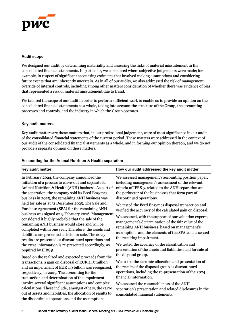 Auditors report (photo)