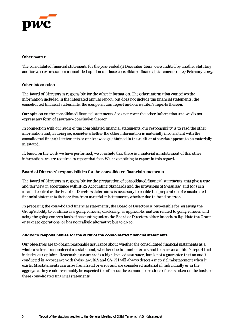 Auditors report (photo)