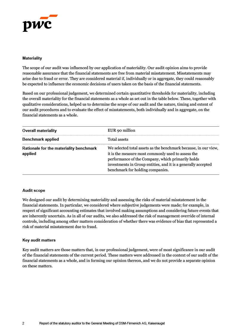 Auditors report (photo)