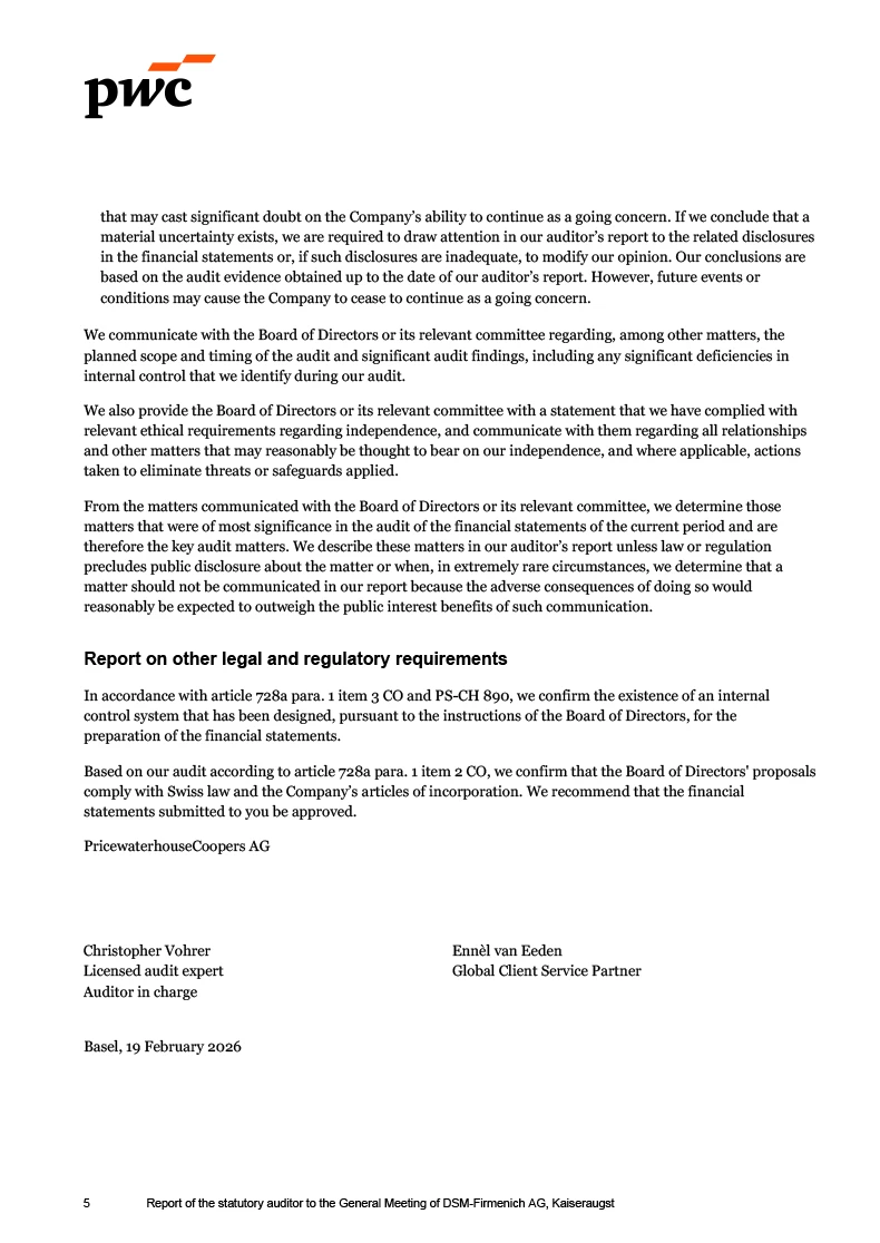 Auditors report (photo)